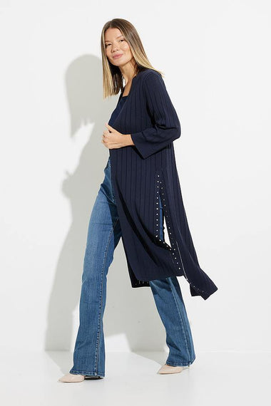 Women's Joseph Ribkoff | Studded Long Cardigan | Midnight Blue
