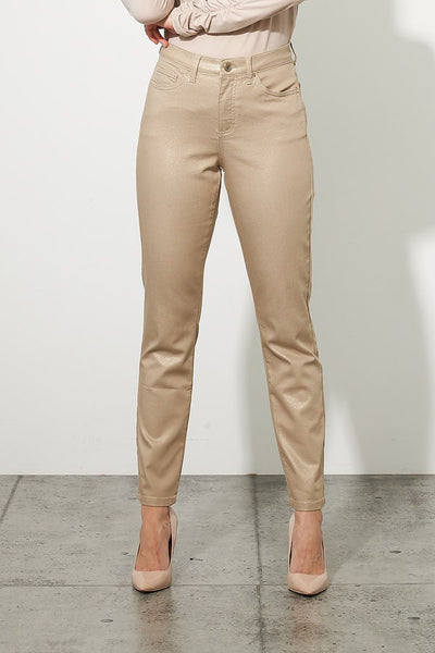 Women's Joseph Ribkoff | Straight Leg Champagne Jean | Gold