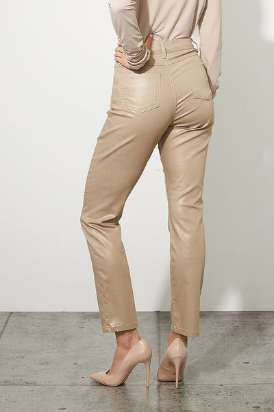 Women's Joseph Ribkoff | Straight Leg Champagne Jean | Gold
