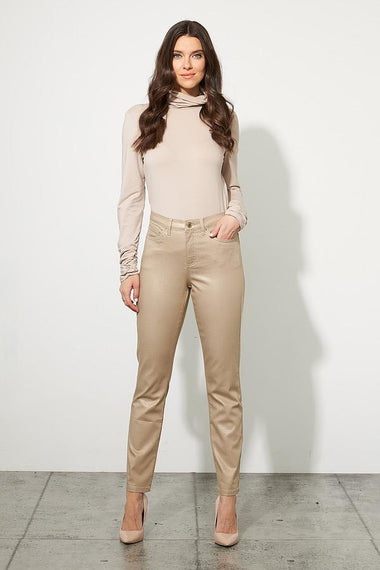 Women's Joseph Ribkoff | Straight Leg Champagne Jean | Gold