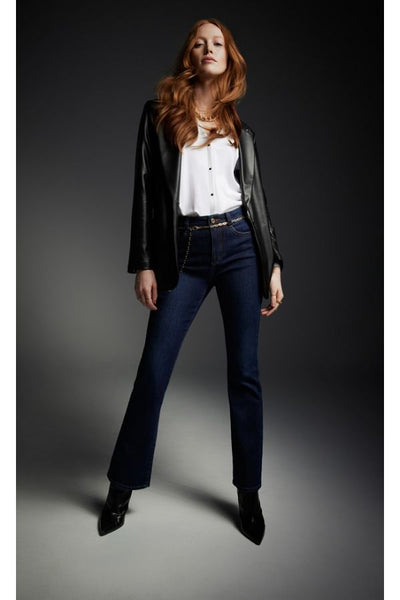 Women's Joseph Ribkoff | Chic 5 Pocket Jean with Chain Belt | Indigo