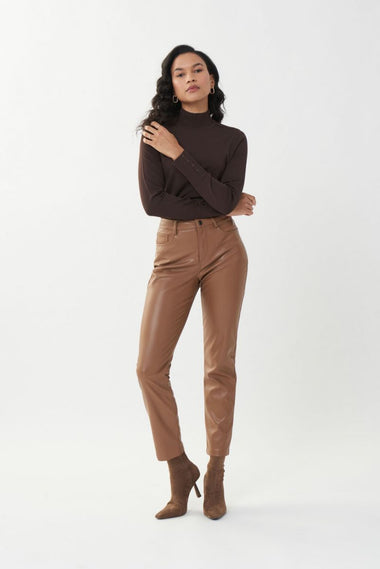 Women's Joseph Ribkoff | Mock Neck Studded Sweater | Mocha