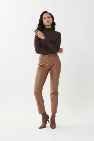 Women's Joseph Ribkoff | Mock Neck Studded Sweater | Mocha