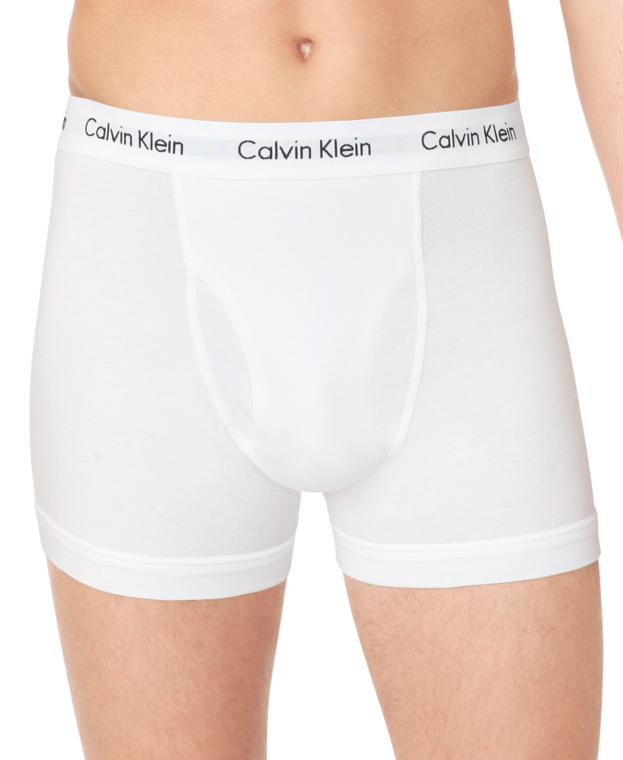 Calvin Klein Cotton Stretch 3-pack trunks in black,white and gray