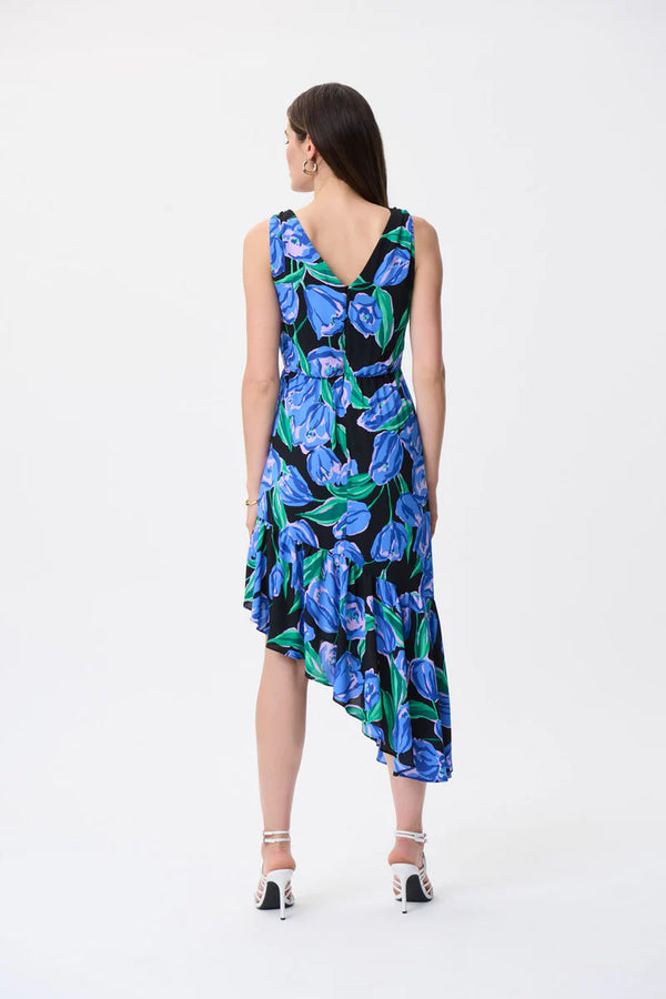 Women's Joseph Ribkoff | Flowing Sleeveless Dress | Black Multi