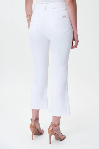 Women's Joseph Ribkoff | Flare Cropped Leg Jean | White