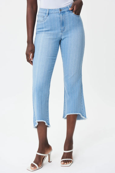Women's Joseph Ribkoff | Faded Stripe Flare Jean | Blue