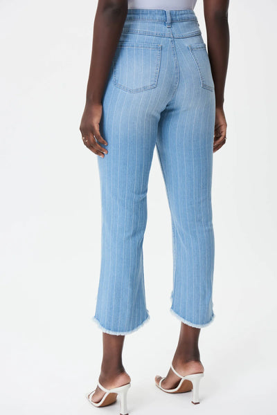 Women's Joseph Ribkoff | Faded Stripe Flare Jean | Blue