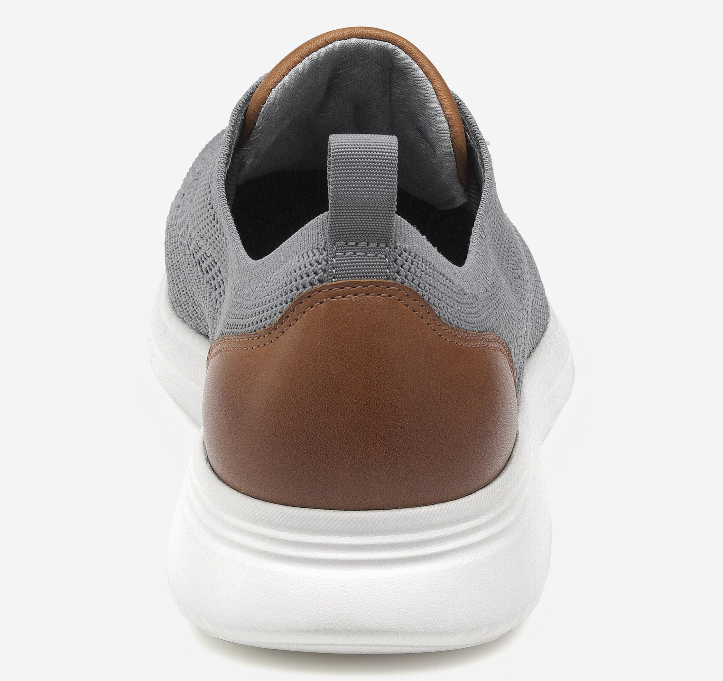 Men's Johnston & Murphy | Amherst Knit U-Throat | Gray Knit - F.L.