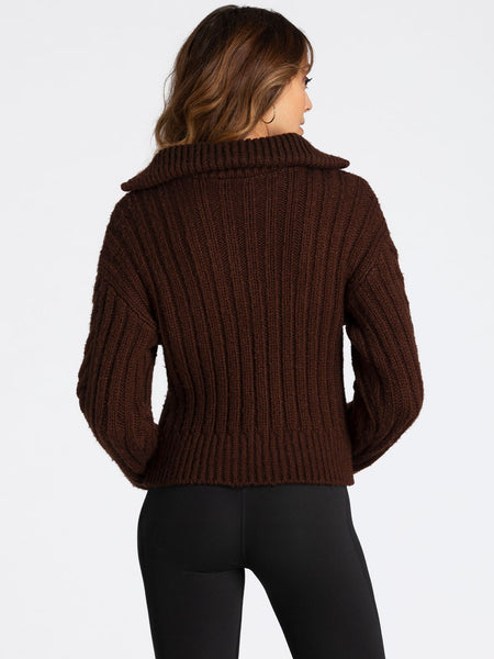Women's 525 America | Cozy Knit Zip Sweater | Mink