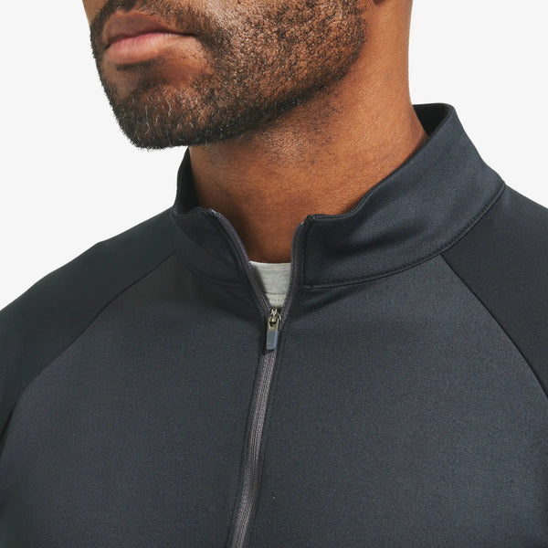 Men's Mizzen + Main | Versa Quarter Zip | Black