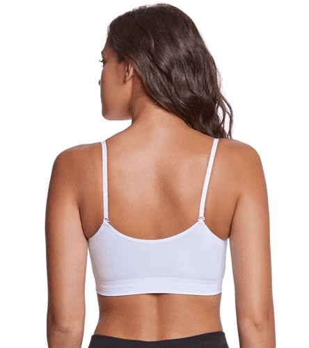 Women s Coobie Strappy Scoopneck Bra White F.L. CROOKS.COM