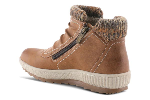 Women's Spring Step | Cleora Dual Zipper Bootie | Medium Brown