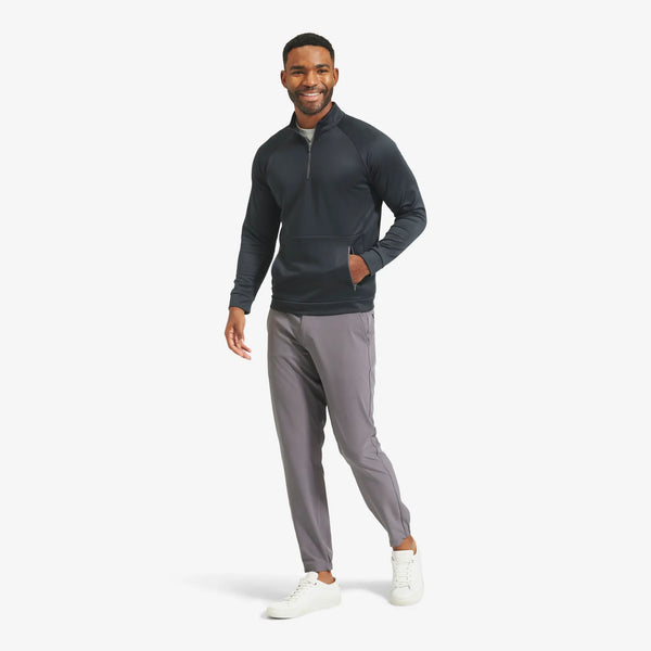 Men's Mizzen + Main | Versa Quarter Zip | Black