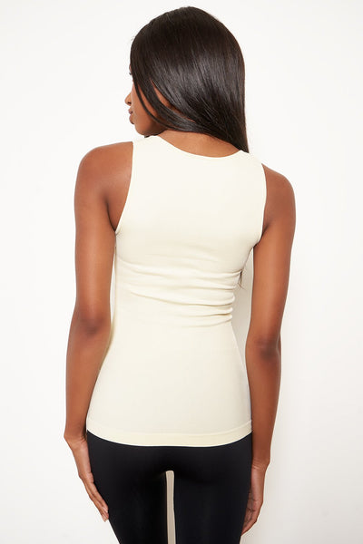 Women's Sugar Lips | Original Seamless Ribbed Tank Top | Ivory