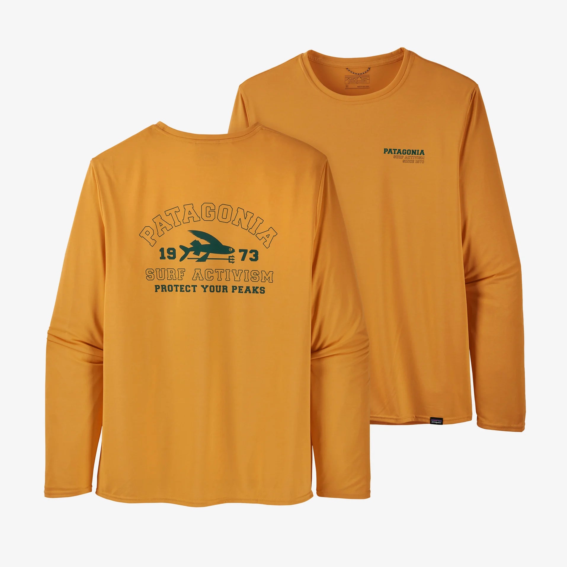 Yellow patagonia long deals sleeve