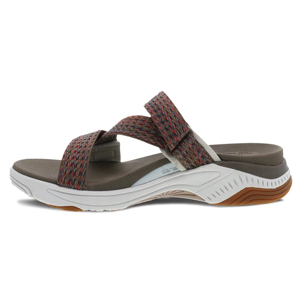 Women's Dansko | Rosette Webbing Easy Slide Sandal | Brown