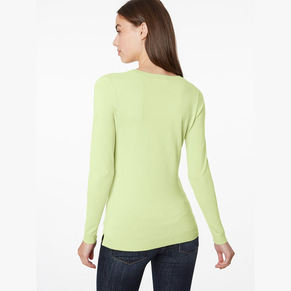 Women's 525 America | Crew Neck Lightweight Sweater | Citrus Green S5643