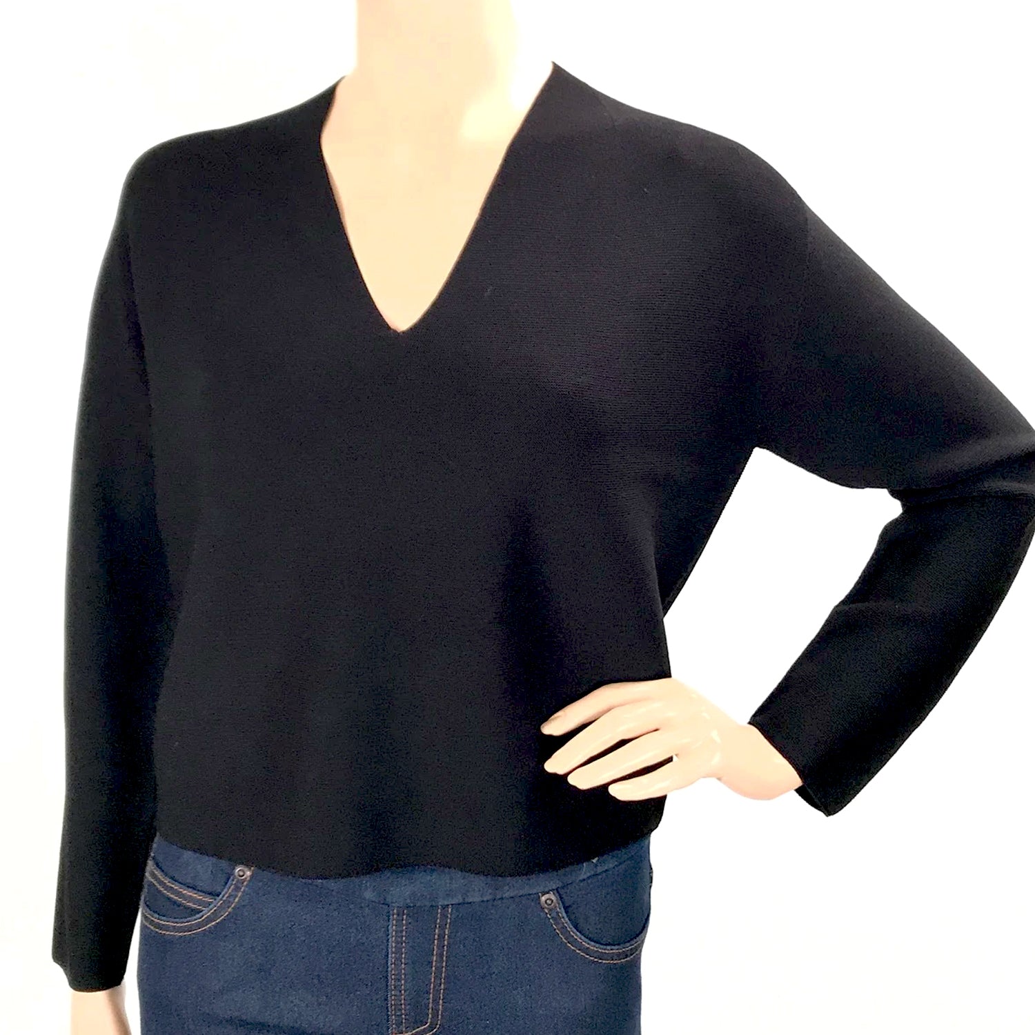 Women's 525 America, V-Neck Cotton Blend Sweater