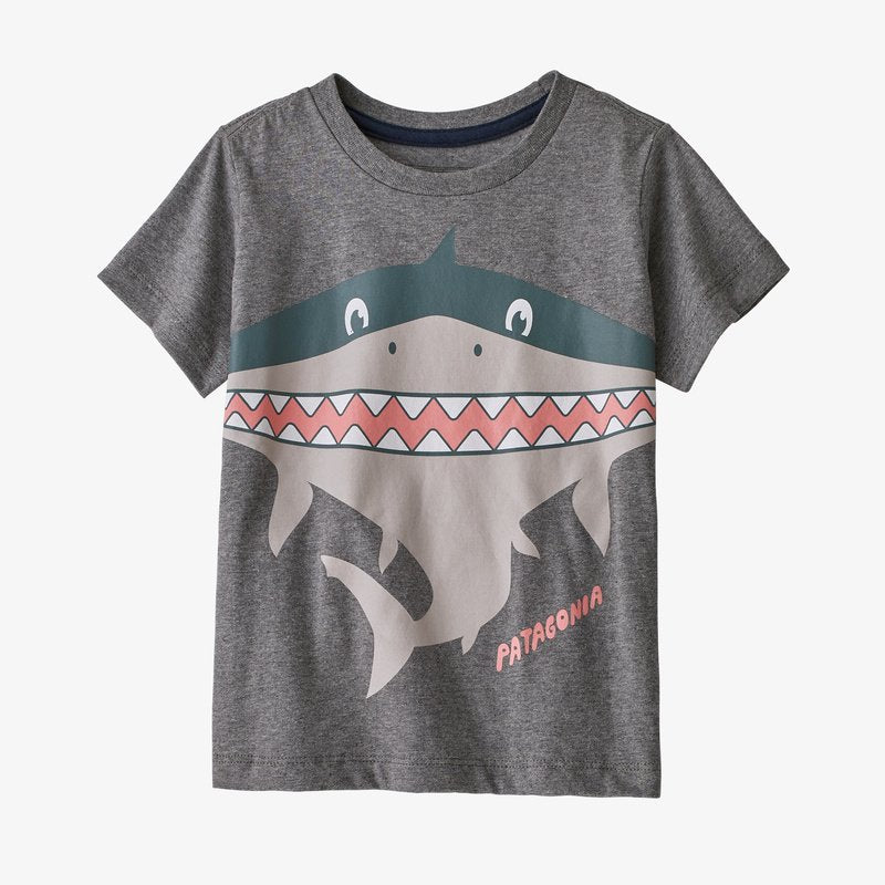 Boy s Patagonia Graphic Organic T Shirt Heathered Gray F.L
