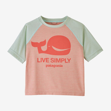Toddler's Patagonia | Baby Capilene Cool Daily T- Shirt | Pink X-Dye