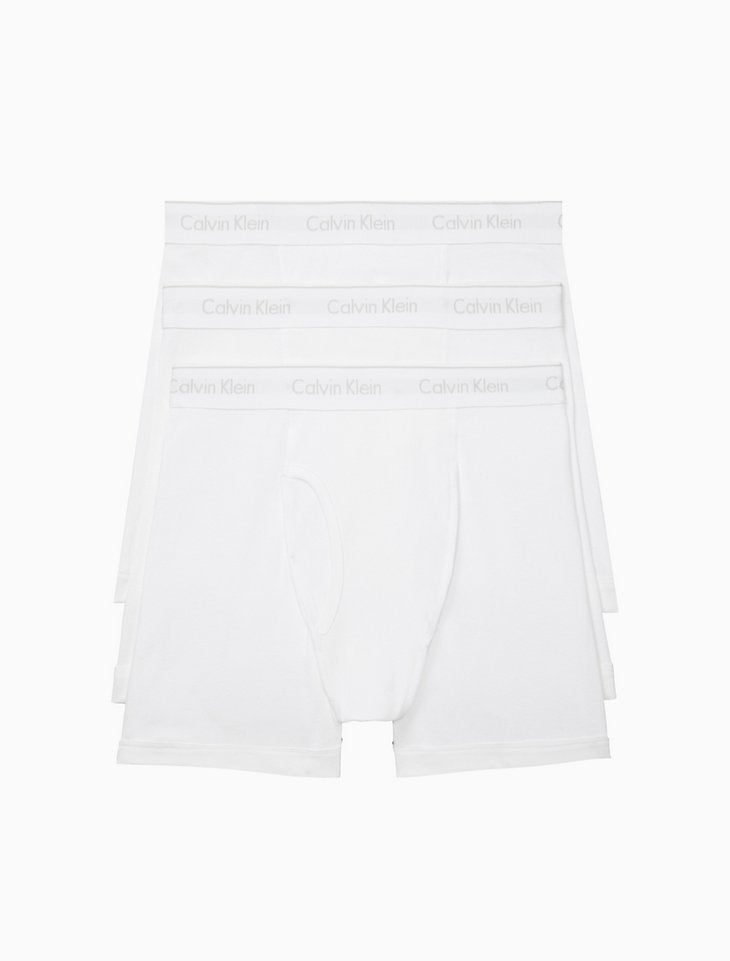 Men's Calvin Klein | All Cotton Boxer Brief 3-Pack | White