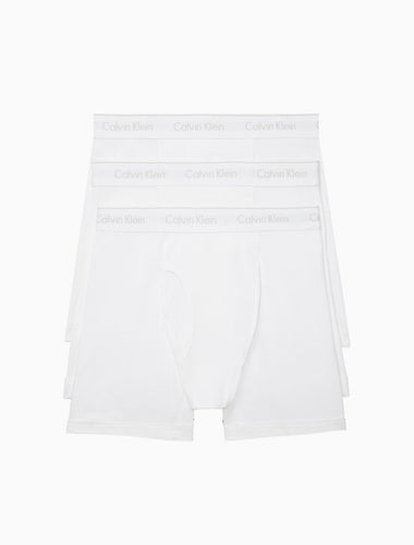 Men's Calvin Klein | All Cotton Boxer Brief 3-Pack | White