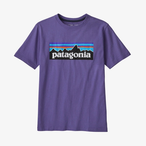 Boys' Patagonia | Regenerative Organic Cotton P-6 Logo Tee | Purple