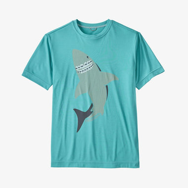 Boy's Patagonia | Capline Cool Daily Tee | Iggy Blue