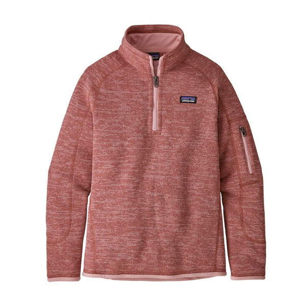 Girls' Patagonia | Better Sweater Quarter Zip Fleece | Aurea Pink - FL Crooks