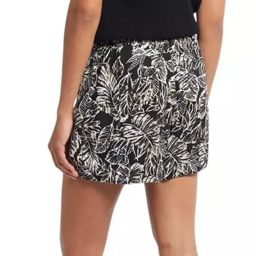 Women's Tribal Jeans | Printed Tie Shorts | Black