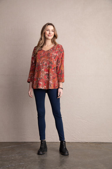 Women's Habitat | Floral Print Top | Spiced Floral
