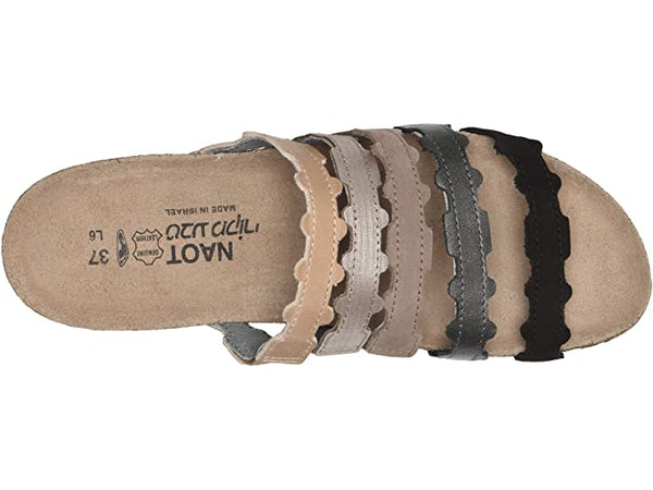 Women's Naot | Adina Slide Shoe | Khaki Silver Grey