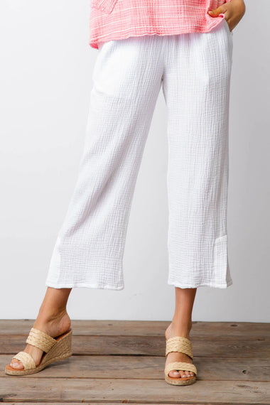 Women's Habitat | Comfortable Seaside Crop Pant | White