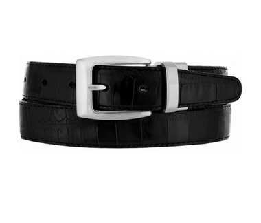 Men's Brighton | Reversible Croco Belt | Black/Brown - FL Crooks