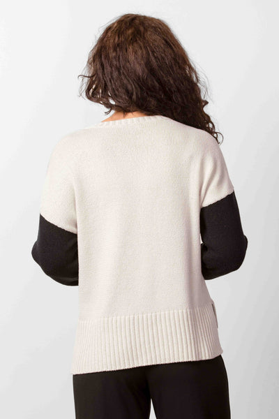 Women's Habitat | Yin Yang Pullover Sweater | Black and White
