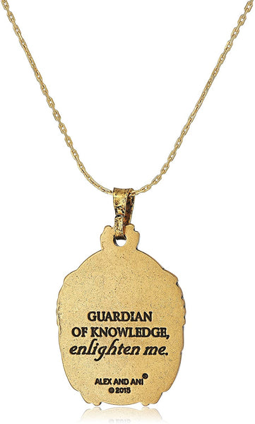 Women's Alex And Ani | Guardian of Knowledge Slider Necklace | R Gold
