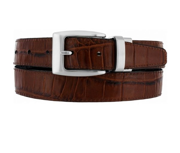 Men's Brighton | Reversible Croco Belt | Black/Brown - FL Crooks