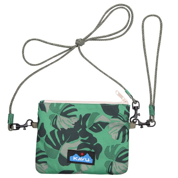Women's Kavu | Penrose Crossbody Wallet | Monstera Garden