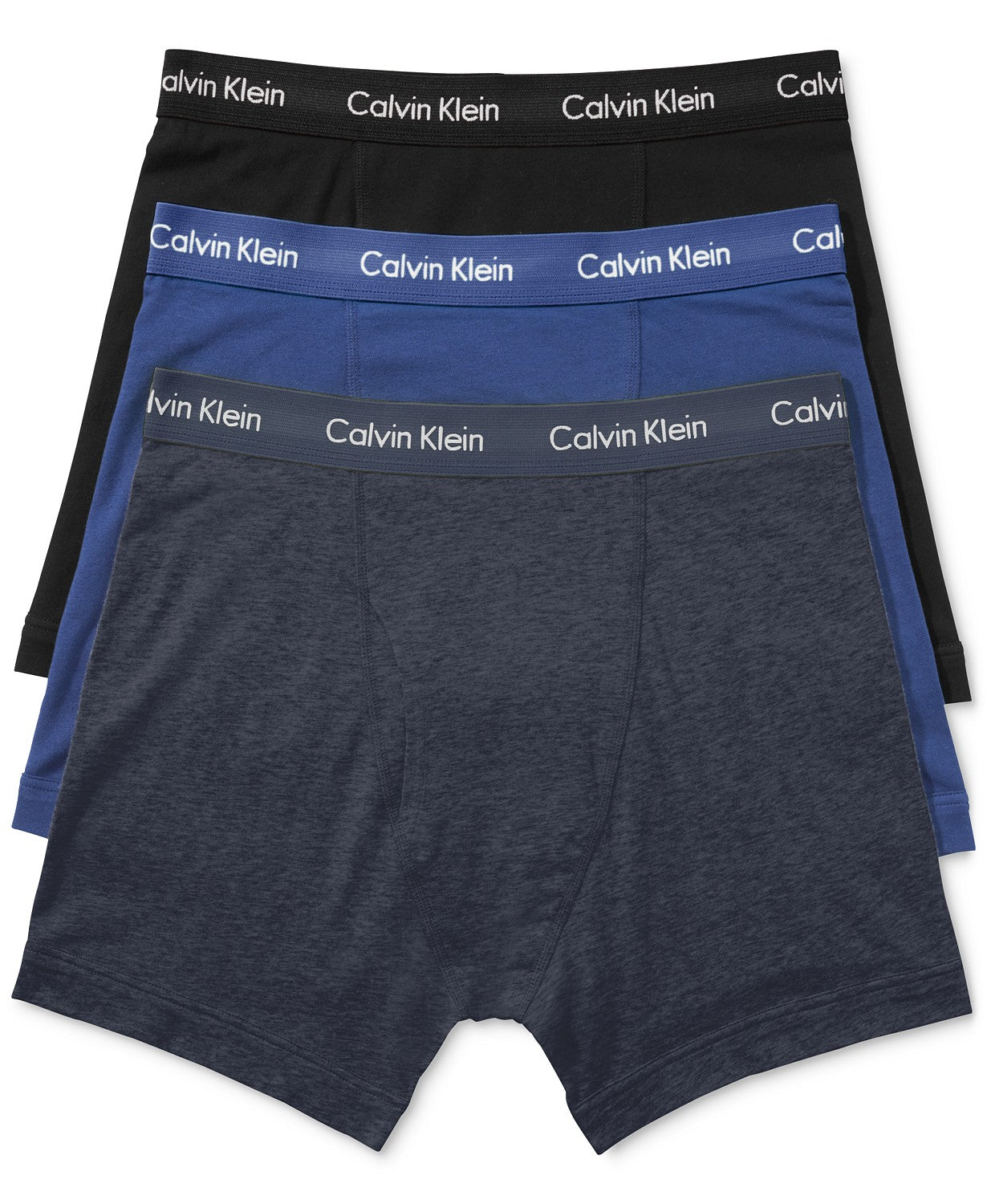 Men's Calvin Klein Boxer Brief Cotton Stretch 3-Pack Blues