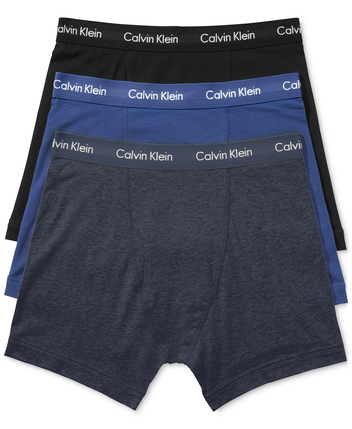 CALVIN KLEIN UNDERWEAR Three-Pack Stretch-Cotton Boxer Briefs for