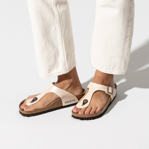 Women's Birkenstock | Gizeh Thong Sandal | Graceful Pearl White