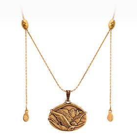 Women's Alex And Ani | Guardian of Freedom Slider Necklace | R Gold