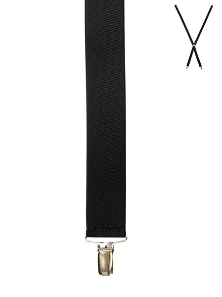 Men's Buckle 1922 | X-Back Suspenders | Plain Black