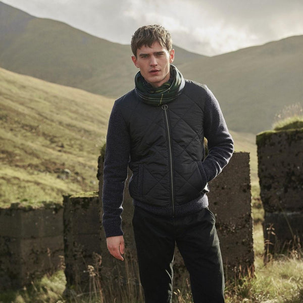 Men's Barbour | Magnus Zip Through Sweater | Navy