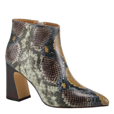 Women's Spring Step | Curvie Heel Bootie by Azura | Camel Python