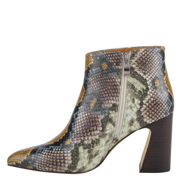Women's Spring Step | Curvie Heel Bootie by Azura | Camel Python