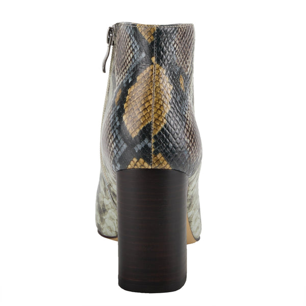 Women's Spring Step | Curvie Heel Bootie by Azura | Camel Python