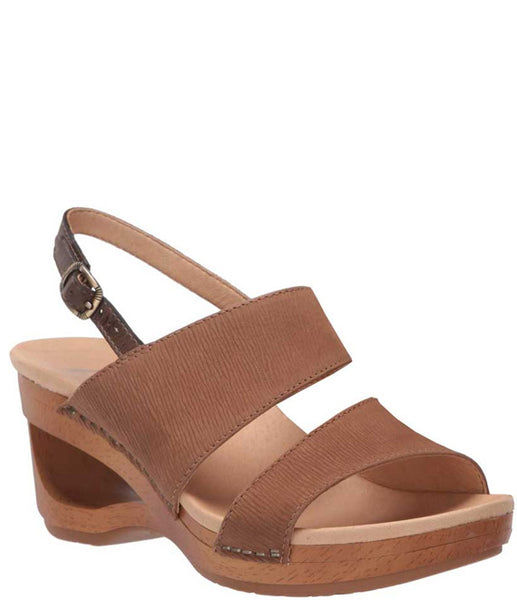 Women's Dansko | Tamia Textured Nubuck Sling Back Shoe | Honey