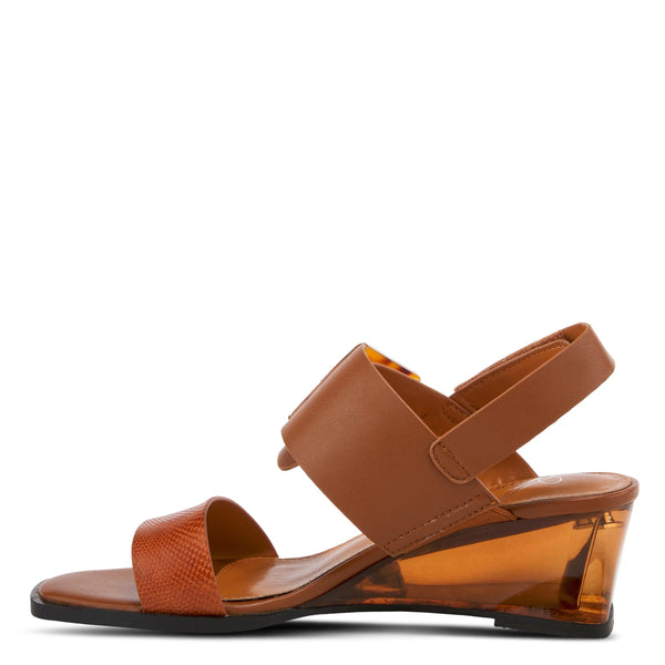 Women's Spring Step | Elidy Strap Shoe by Azura | Camel